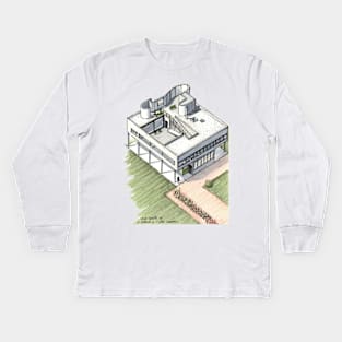 Villa Savoye Kids Long Sleeve T-Shirt